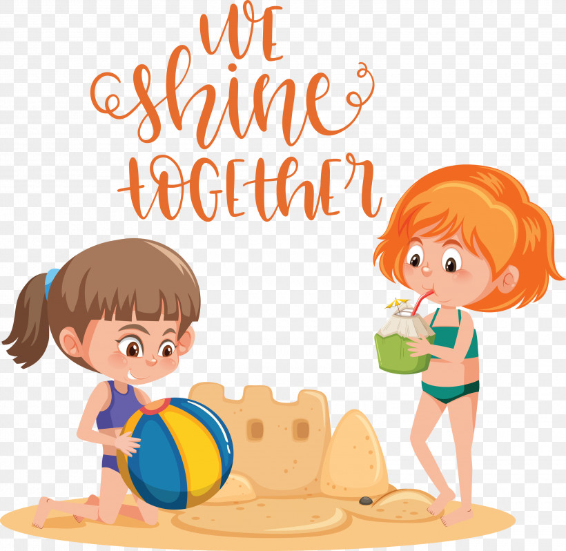 We Shine Together, PNG, 3000x2920px, Cartoon, Drawing, Logo, Silhouette Download Free