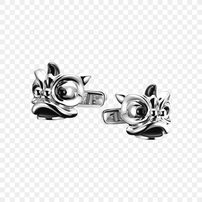 Earring Qeelin Jewellery Cufflink Watch, PNG, 1600x1600px, Earring, Black And White, Body Jewelry, Brand, Cufflink Download Free
