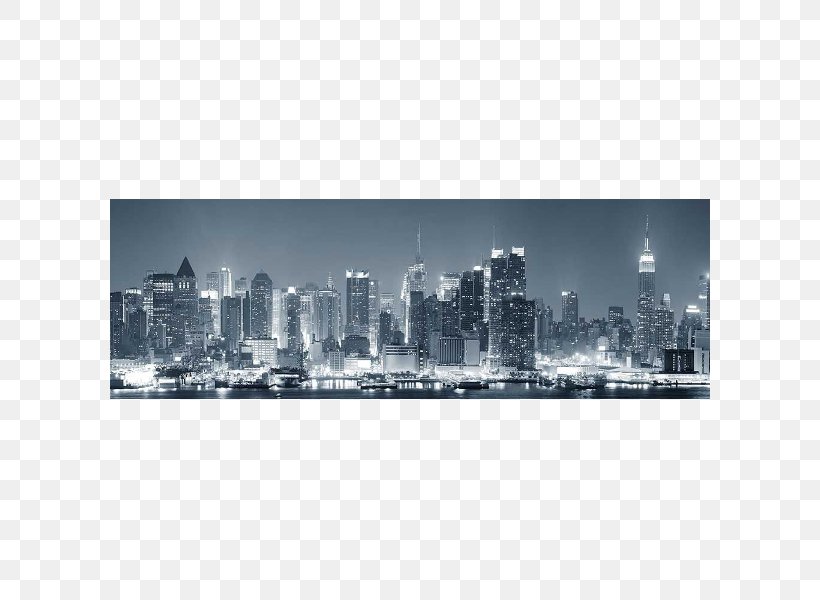 Lower Manhattan Skyline Photography Royalty-free Wallpaper, PNG, 600x600px, Lower Manhattan, Black And White, Canvas Print, City, Cityscape Download Free
