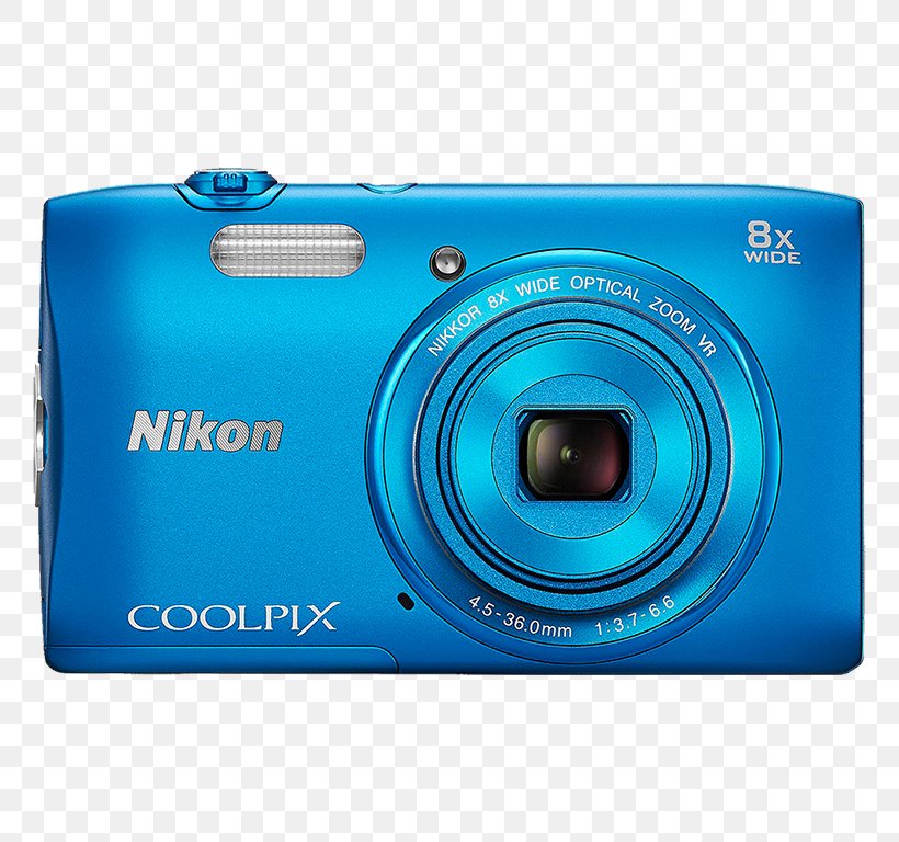 Point-and-shoot Camera Nikon Digital Data Photography, PNG, 768x768px, Camera, Aqua, Camera Lens, Cameras Optics, Digital Camera Download Free