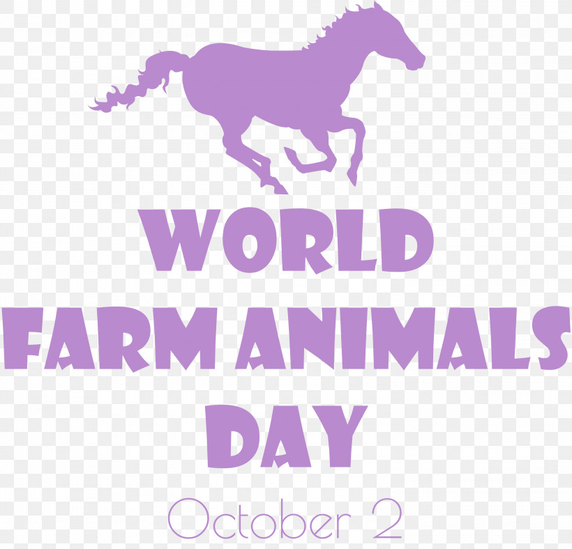 World Farm Animals Day, PNG, 3000x2883px, Horse, Biology, Character, Humour, Lavender Download Free