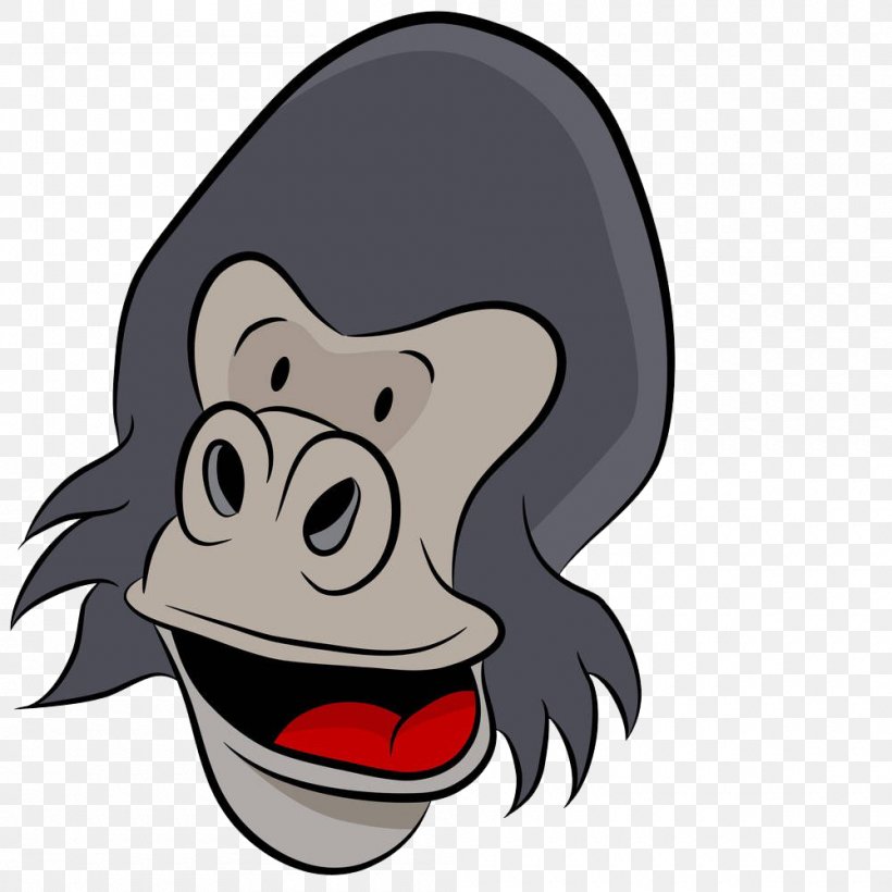 Ape Illustration, PNG, 1000x1000px, Ape, Art, Cartoon, Drawing, Fictional Character Download Free