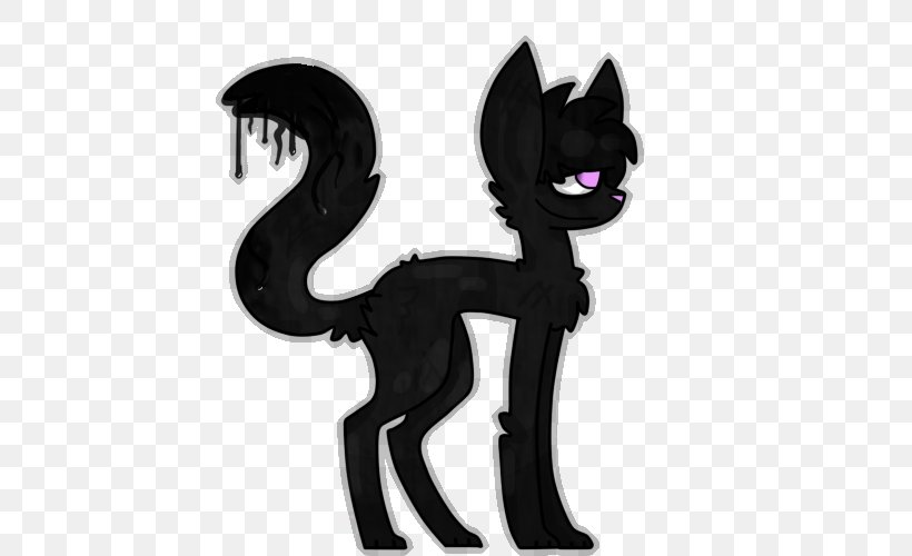Cat Horse Dog Canidae Tail, PNG, 500x500px, Cat, Animated Cartoon, Black Cat, Canidae, Carnivoran Download Free