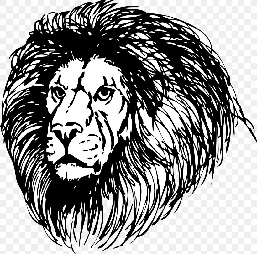 Lionhead Rabbit White Lion Clip Art, PNG, 2400x2376px, Lion, Art, Big Cats, Black, Black And White Download Free