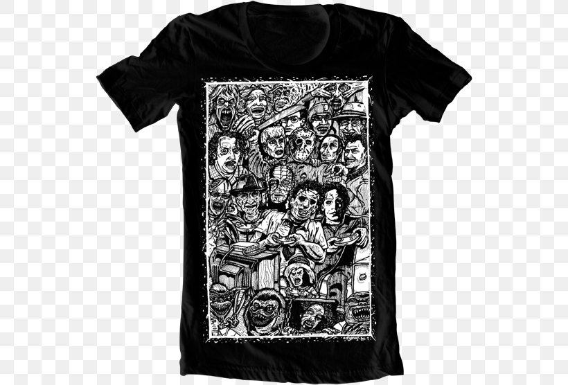 T-shirt Hoodie Clothing Sleeve, PNG, 544x556px, Tshirt, Black, Black And White, Brand, Clothing Download Free