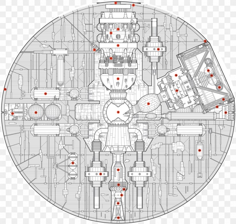 Death Star Owner's Technical Manual: Imperial DS-1 Orbital Battle Station Luke Skywalker Star Wars Blueprint, PNG, 945x900px, Death Star, Blueprint, Diagram, Drawing, Floor Plan Download Free