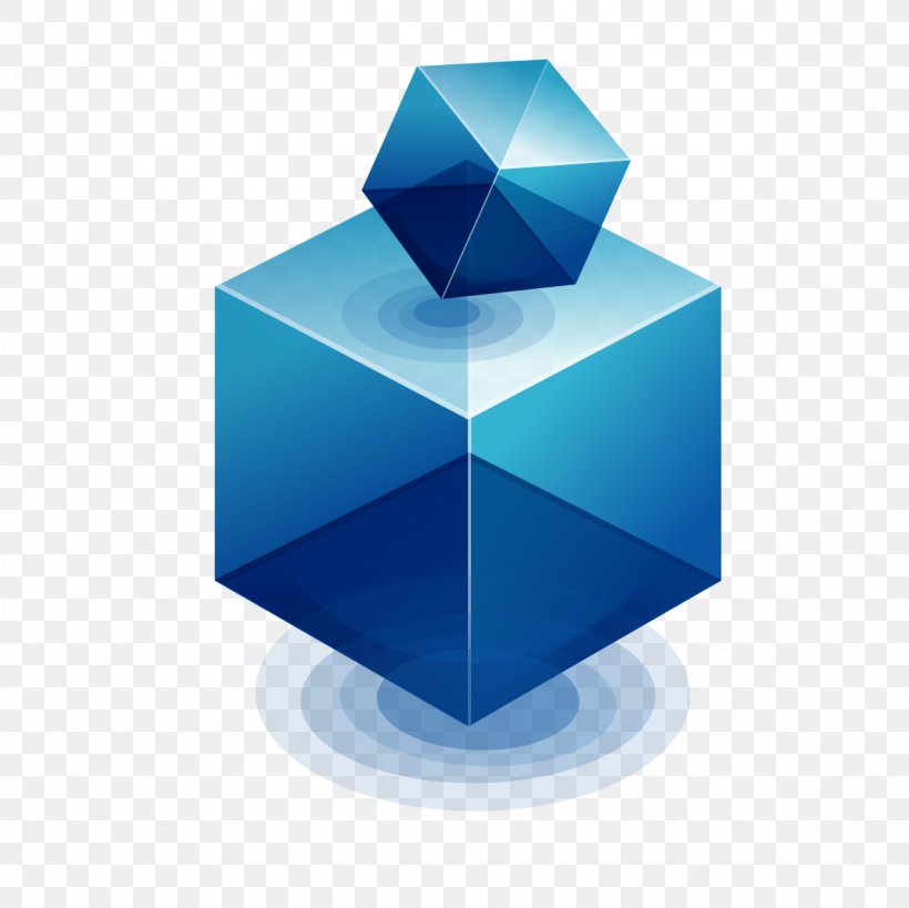 Shape Blue Three-dimensional Space, PNG, 1181x1181px, 3d Computer Graphics, Shape, Blue, Computer Graphics, Cube Download Free