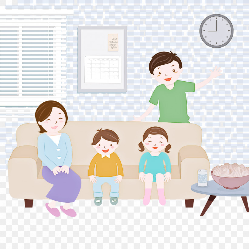 Cartoon People Child Room Sharing, PNG, 2000x2000px, Cartoon, Child, Classroom, Family, Gesture Download Free
