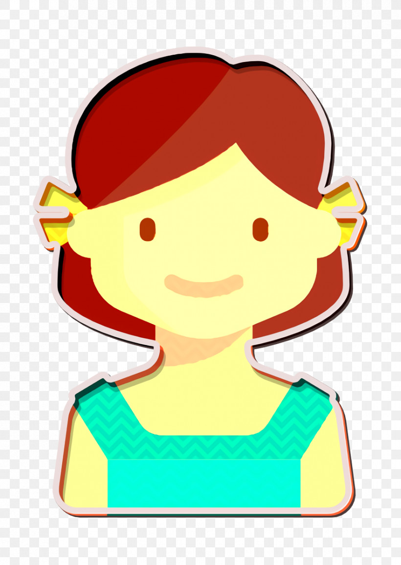 Kids Avatars Icon Girl Icon, PNG, 878x1238px, Kids Avatars Icon, Behavior, Cartoon, Girl Icon, Headgear Download Free
