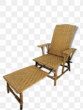 Chair - Chaise Longue Deckchair Wicker Fauteuil PNG