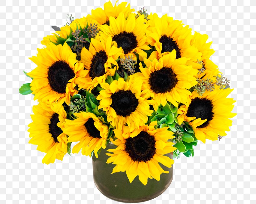 Common Sunflower Post-a-Rose Floral Design Flower Bouquet, PNG, 700x652px, Common Sunflower, Annual Plant, Artificial Flower, Cut Flowers, Daisy Family Download Free