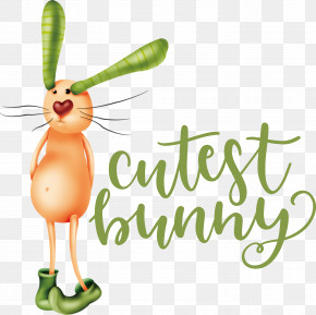 Cutest Bunny Happy Easter Easter Day PNG