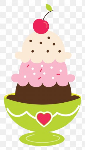 Sundae - Ice Cream Cones Sundae Chocolate Cake PNG