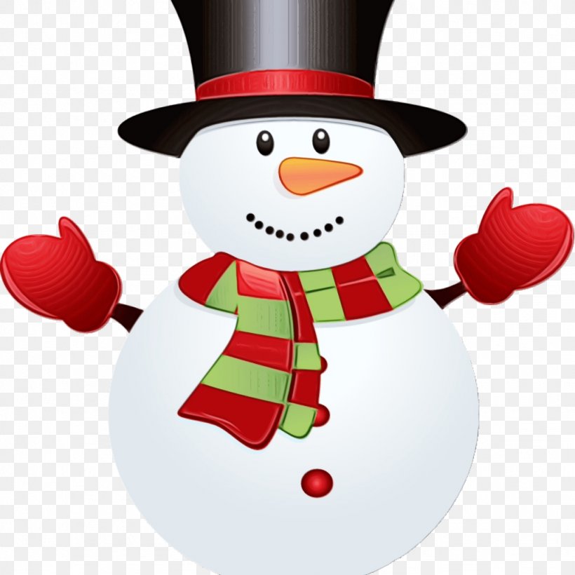 Christmas Clip Art Snowman, PNG, 1024x1024px, Watercolor, Cartoon, Christmas, Christmas Decoration, Christmas Graphics Download Free