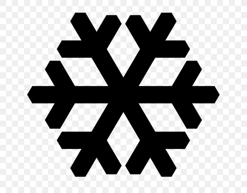 Snowflake Clip Art, PNG, 640x640px, Snowflake, Area, Black, Black And White, Cold Download Free