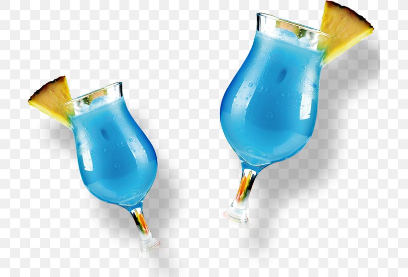 Cocktail Garnish Blue Hawaii Non-alcoholic Drink, PNG, 709x558px ...