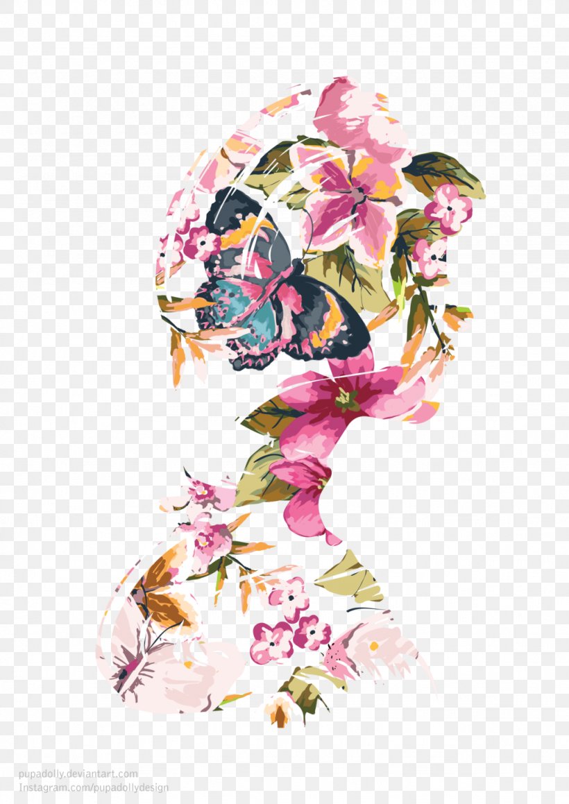 Floral Design Desktop Wallpaper Flower IPhone Telephone, PNG, 1024x1448px, Floral Design, Art, Costume Design, Cut Flowers, Fashion Illustration Download Free