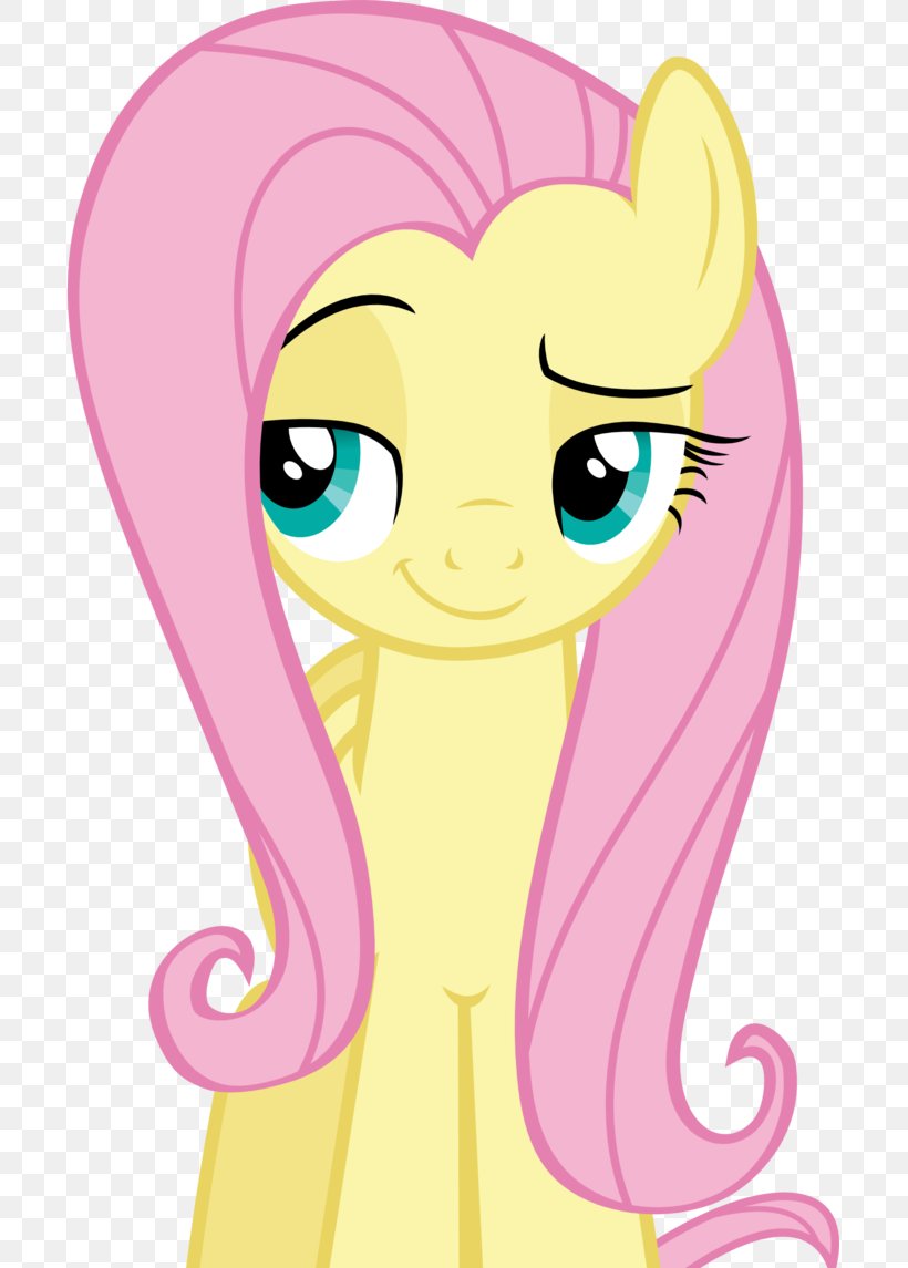 Pony Fluttershy Smirk Horse Illustration, PNG, 697x1145px, Watercolor, Cartoon, Flower, Frame, Heart Download Free