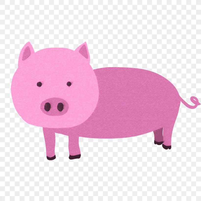 Domestic Pig Pork Clip Art, PNG, 1000x1000px, Pig, Animal, Bait, Domestic Pig, Handwriting Download Free