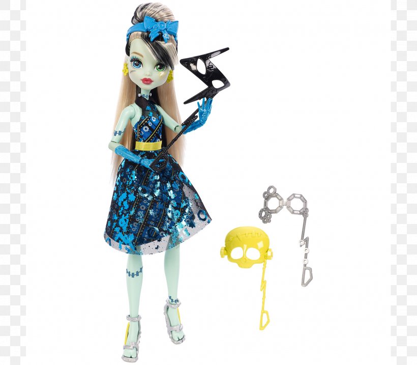 Frankie Stein Monster High Doll Toy Barbie, PNG, 1943x1700px, Frankie Stein, Barbie, Clothing, Doll, Figurine Download Free