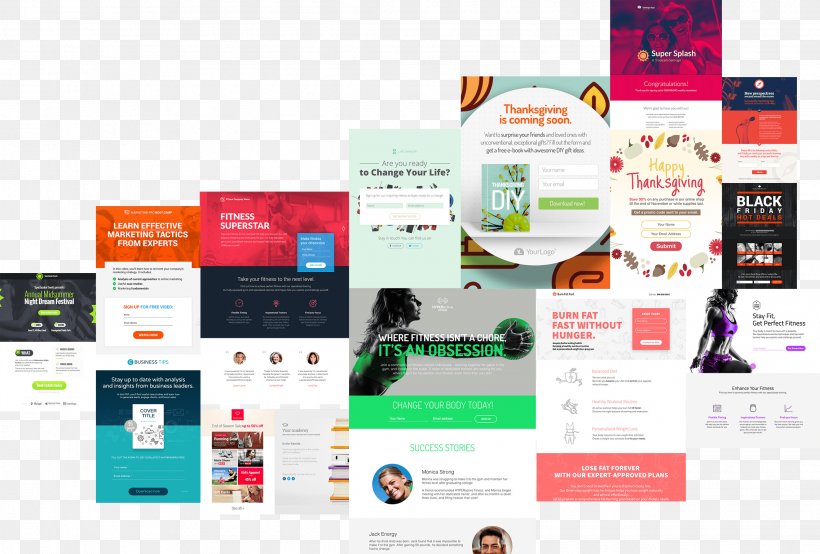 Landing Page Responsive Web Design Squeeze Page Marketing Web Page, PNG, 2274x1538px, Landing Page, Ab Testing, Advertising, Brand, Call To Action Download Free
