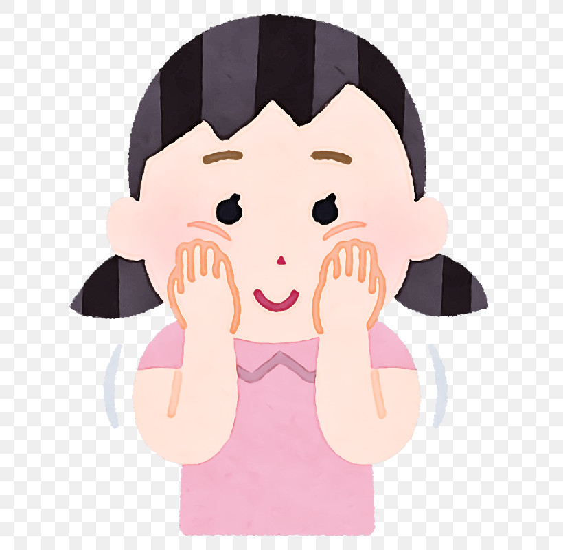 Cartoon Facial Expression Cheek Pink Nose, PNG, 670x800px, Cartoon, Animation, Black Hair, Cheek, Child Download Free