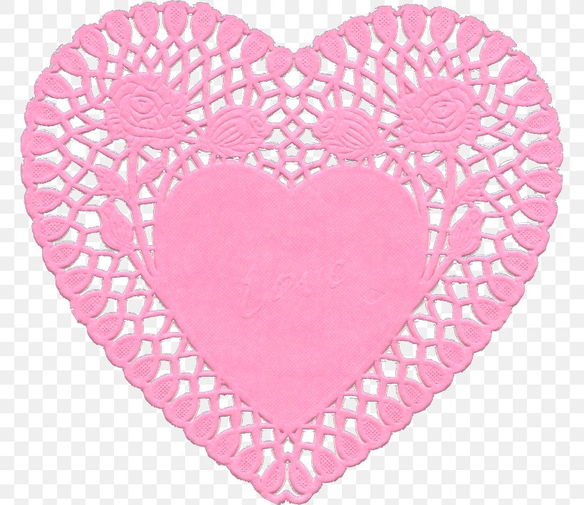 Doily Heart Valentine's Day Paper Clip Art, PNG, 762x709px, Doily, Bead, Craft, Crochet, Heart Download Free