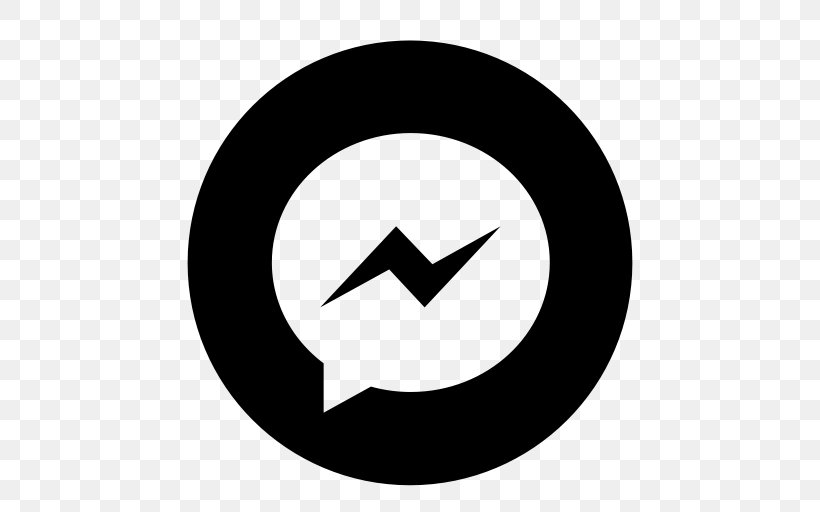 Facebook Messenger Facebook F8 Facebook, Inc. Messaging Apps, PNG, 512x512px, Facebook Messenger, Black And White, Brand, Facebook, Facebook F8 Download Free
