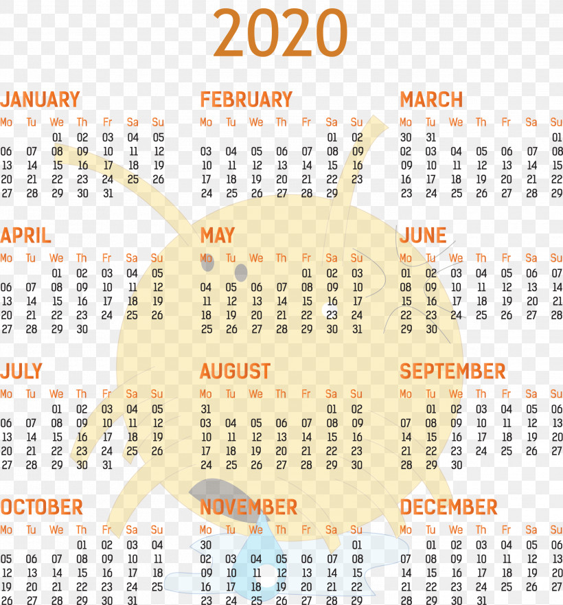 2020 Yearly Calendar Printable 2020 Yearly Calendar Template Full Year Calendar 2020, PNG, 2791x3000px, 2020 Yearly Calendar, Calendar System, Contemplation, Full Year Calendar 2020, J K Rowling Download Free