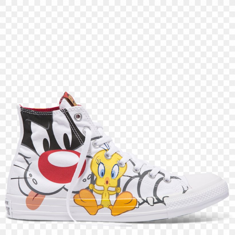 Sylvester Chuck Taylor All-Stars Sneakers Tweety Converse, PNG, 1200x1200px, Sylvester, Athletic Shoe, Basketball Shoe, Brand, Bugs Bunny Download Free