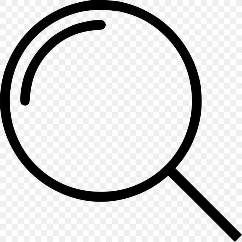Clip Art Magnifying Glass, PNG, 980x980px, Magnifying Glass, Area, Black, Black And White, Glass Download Free