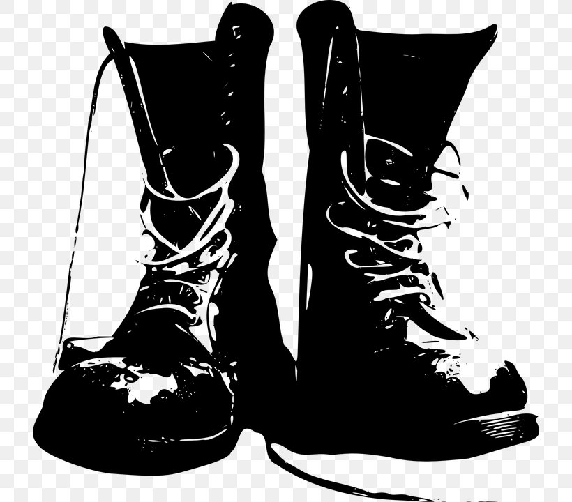 Combat Boot Shoe Cowboy Boot, PNG, 726x720px, Boot, Black, Black And White, Combat Boot, Cowboy Download Free