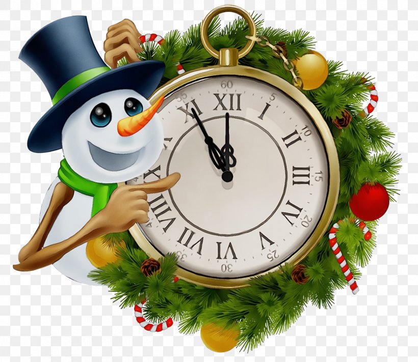 Snowman, PNG, 1300x1128px, Christmas Wreath, Alarm Clock, Christmas Eve, Christmas Ornaments, Clock Download Free