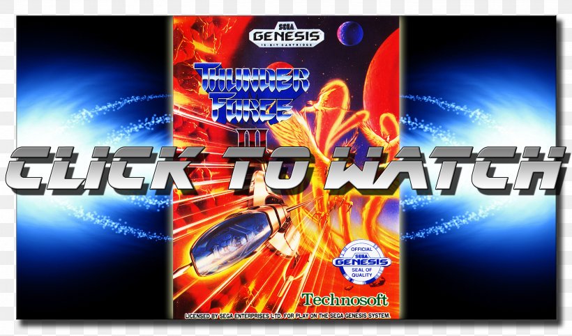 Thunder Force III Thunder Force IV PlayStation 2 Mega Drive, PNG, 2700x1590px, Thunder Force Ii, Advertising, Banner, Brand, Display Advertising Download Free