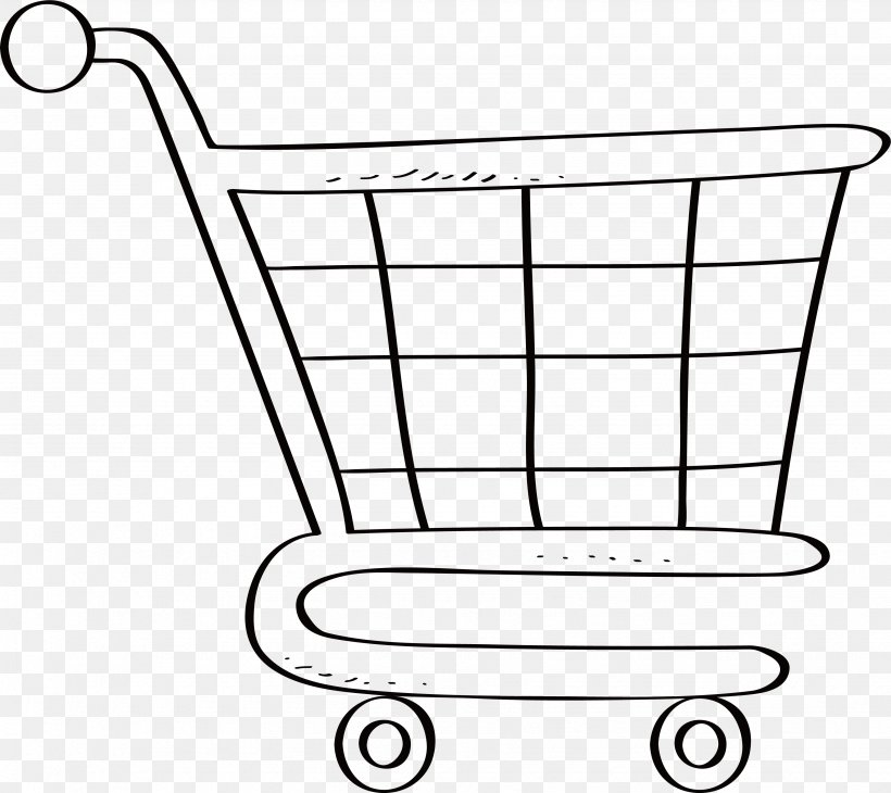 Shopping ArtWorks, PNG, 3475x3096px, Shopping, Area, Artworks, Basket, Black And White Download Free