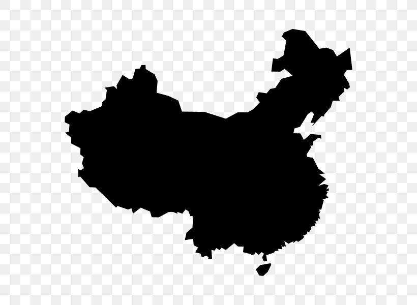 China Vector Map, PNG, 600x600px, China, Black, Black And White, Contour Line, Dog Like Mammal Download Free