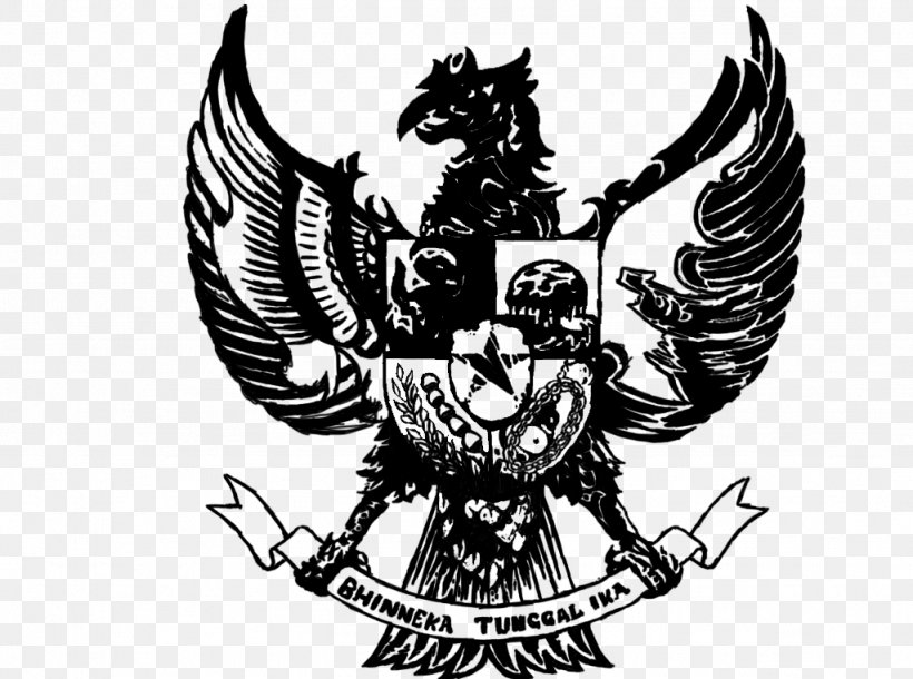 Logo National Emblem Of Indonesia White, PNG, 1024x763px, Logo, Art, Bird, Bird Of Prey, Black And White Download Free