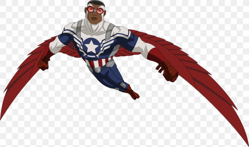 Falcon Captain America Iron Man Black Widow Marvel Cinematic Universe, PNG, 1024x608px, Falcon, Action Figure, Animal Figure, Art, Avengers Download Free