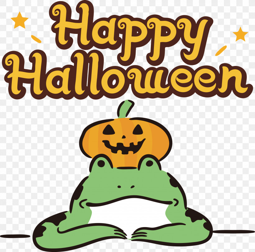 Happy Halloween, PNG, 3000x2964px, Happy Halloween, Cartoon, Frogs, Happiness, Toad Download Free