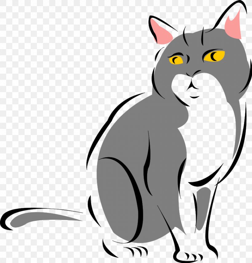 Cat Clip Art, PNG, 861x900px, Cat, Black And White, Black Cat, Blog, Carnivoran Download Free