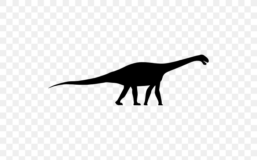 Dinosaur Cetiosaurus Animal Shape Silhouette, PNG, 512x512px, Dinosaur, Animal, Animal Figure, Black, Black And White Download Free