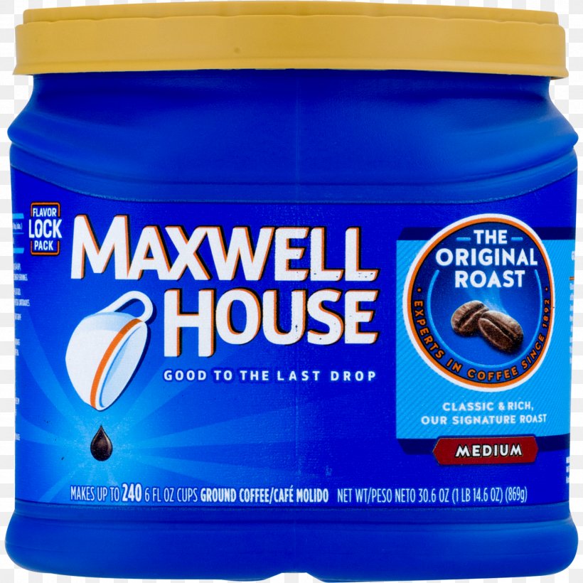 Instant Coffee Maxwell House Single-serve Coffee Container Roasting, PNG, 1800x1800px, Coffee, Coffee Roasting, Flavor, Food, Grocery Store Download Free