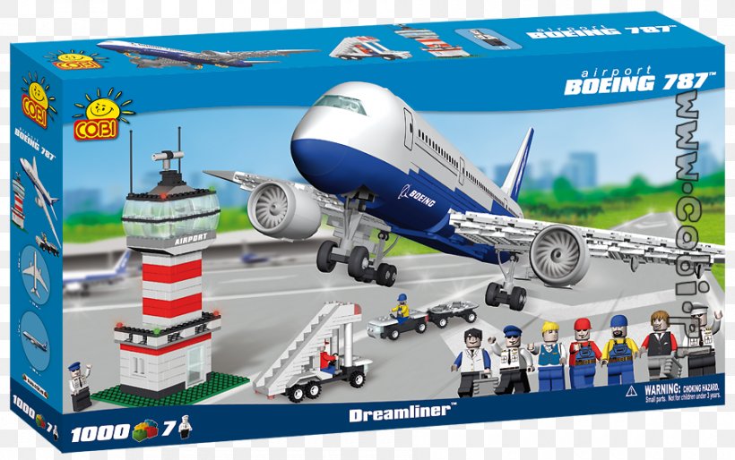 Airplane Boeing 787 Dreamliner Wide-body Aircraft Cobi Toy Block, PNG, 900x565px, Airplane, Aerospace Engineering, Air Travel, Aircraft, Airline Download Free