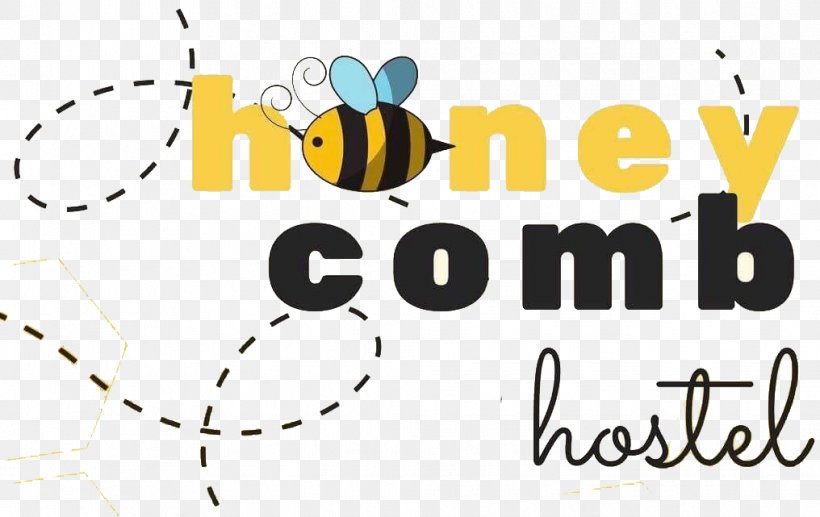 Clip Art Logo Brand Honeycomb Hostel Insect, PNG, 1016x641px, Logo, Area, Backpacker Hostel, Brand, Centimeter Download Free