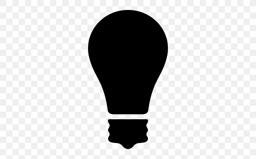 Incandescent Light Bulb Silhouette Clip Art, PNG, 512x512px, Light, Black, Electric Light, Electricity, Incandescent Light Bulb Download Free