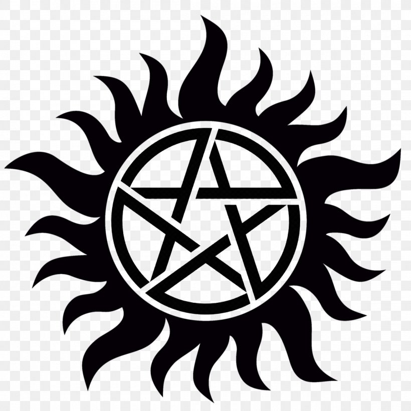 Dean Winchester Symbol Demonic Possession Supernatural Devil's Trap, PNG, 1150x1150px, Dean Winchester, Anna Milton, Black And White, Brand, Curse And Mark Of Cain Download Free