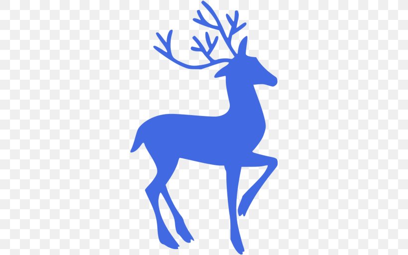 Reindeer Silhouette Clip Art, PNG, 512x512px, Reindeer, Animal Figure, Antler, Christmas, Deer Download Free