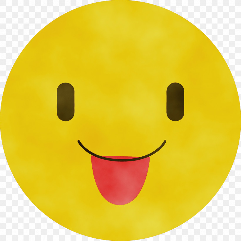 Smiley Yellow Meter, PNG, 2399x2399px, Emoji, Meter, Paint, Smiley, Watercolor Download Free