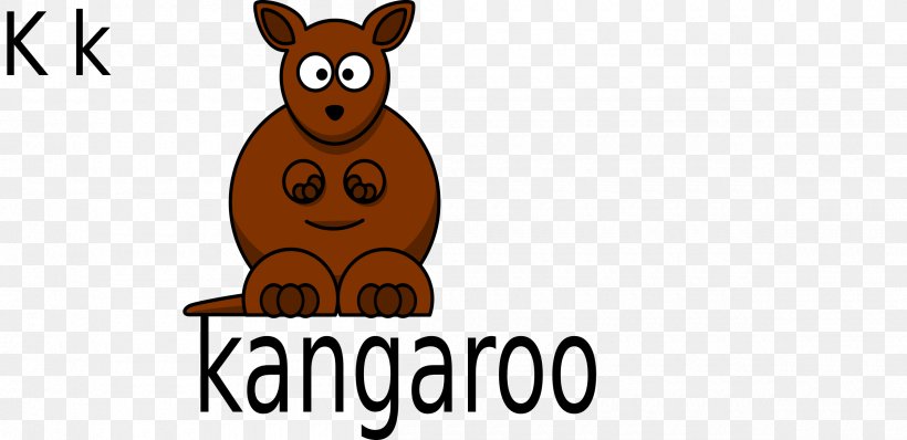 Kangaroo Clip Art, PNG, 2400x1165px, Kangaroo, Animation, Carnivoran, Cartoon, Dog Like Mammal Download Free