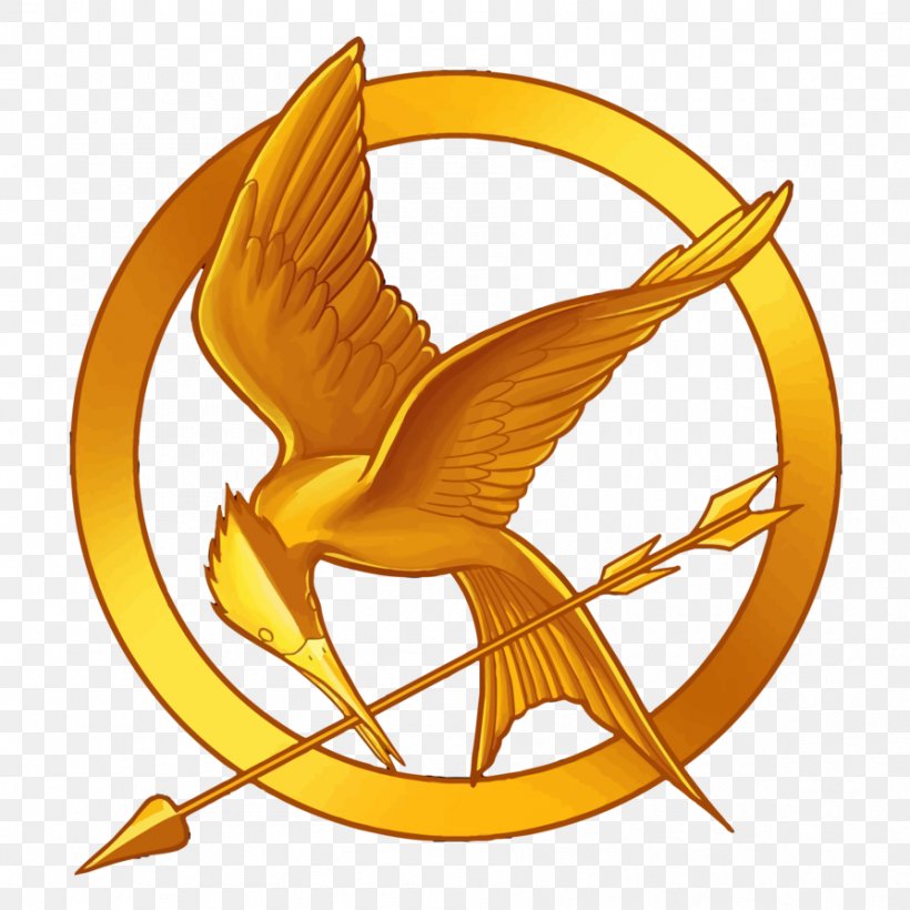 Mockingjay Catching Fire The Hunger Games Peeta Mellark Logo, PNG, 894x894px, Mockingjay, Beak, Cast Di Hunger Games, Catching Fire, Decal Download Free